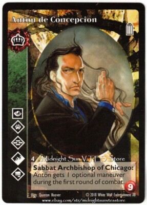 Anton de Concepcion Lasombra 2018 BCP V:TES VTES Vampire CCG