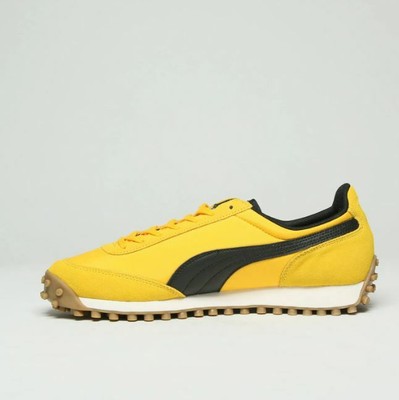 puma trainers white black yellow