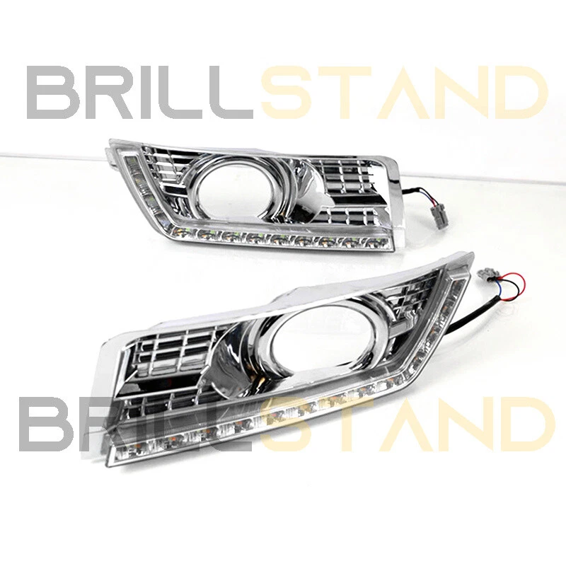 Luces antiniebla LED DRL diurnas con giro para Cadillac SRX 2010-2016 Foto 4 de 4