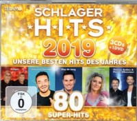 Schlager Hits 2019 - Various - 3 Cd + Dvd - Neu / Ovp