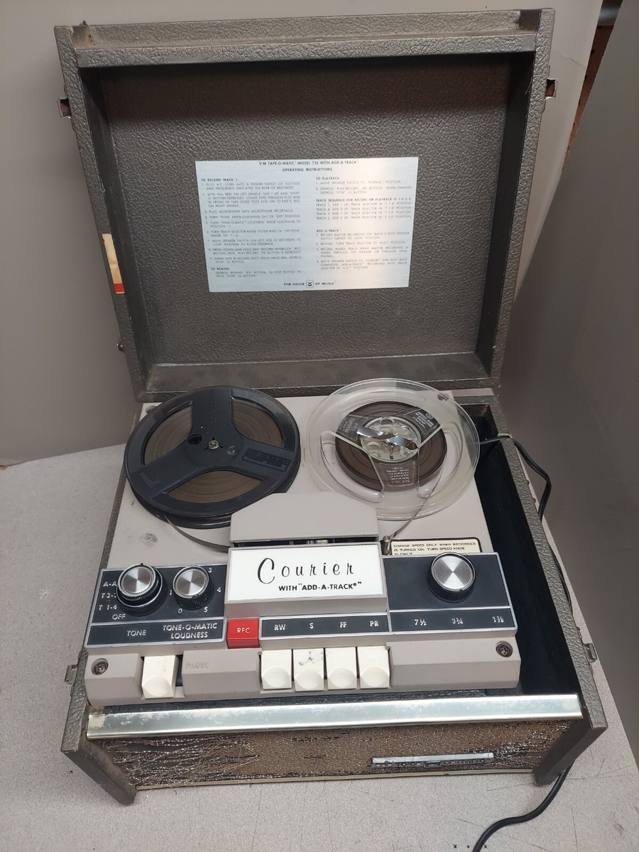 Vintage Tape-O-Matic 726 Voice of Music Reel To Reel Recorder