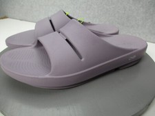 OOFOS OOahh Sport Flex Recovery Slide Sandals Lavender Mauve Mens Sz 10