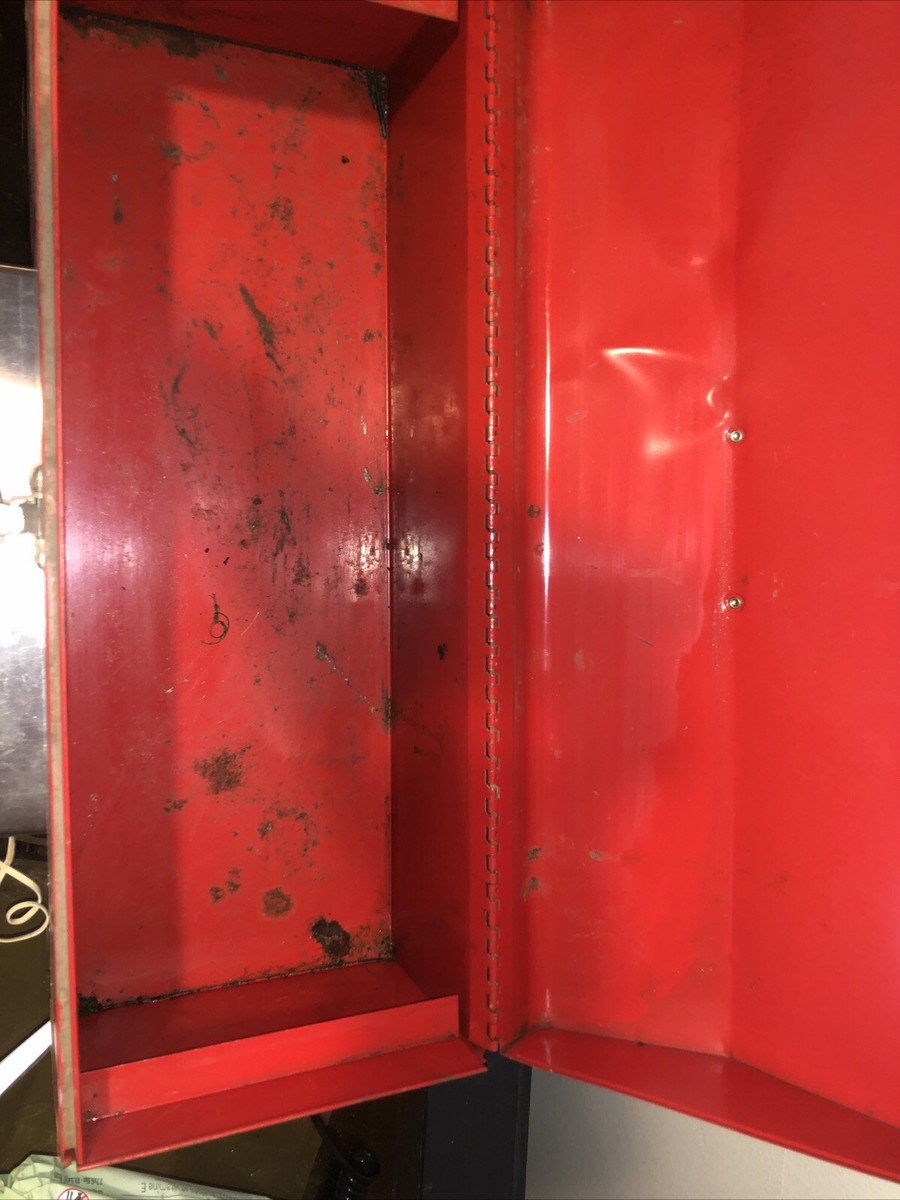 Vintage Remline Red Tool Box Toolbox Latch Lid 19x7x7 | eBay