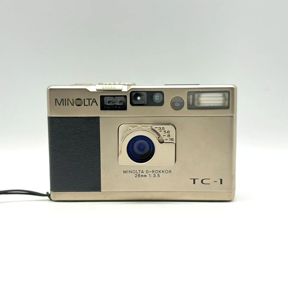 Cámara fotográfica compacta Minolta TC-1 Gold Point & Shoot 35 mm de JAPÓN Foto 4 de 4
