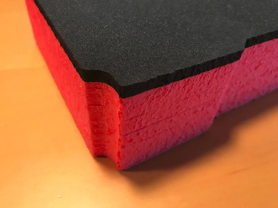 Koffereinlage Hartschaum f. Tanos FESTOOL MINI-systainer T-Loc, grau rot 60mm - Bild 2 von 2