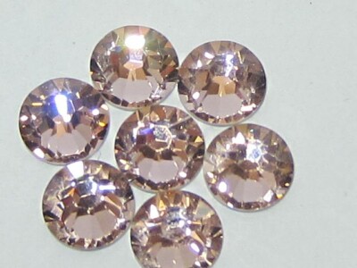 16ss VINTAGE ROSE FLAT BACK STAR BRIGHT Rhinestones 1gr.