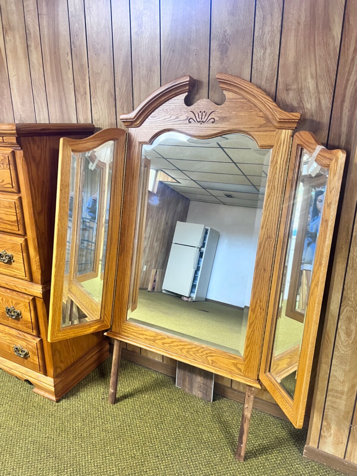 Used oak Vaughn Bassett bedroom furniture eBay