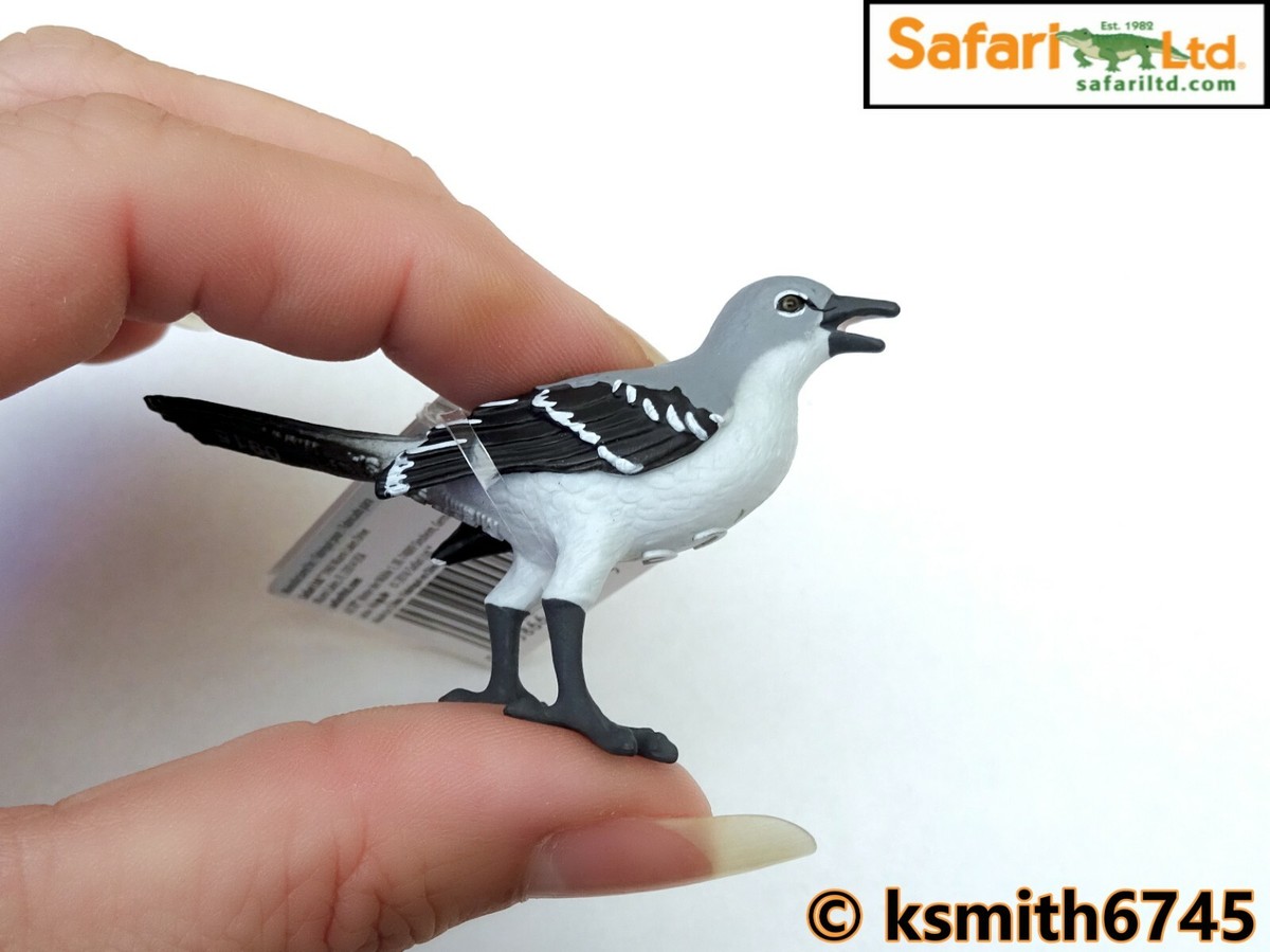 Safari MOCKINGBIRD solid plastic toy wild zoo animal BIRD