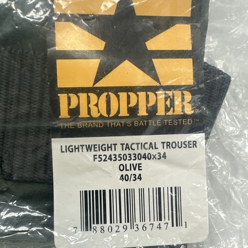 Propper Men's Lightweight Tactical Pant - Olive - Size: 40x34 NWT Teflon Repel - Picture 3 of 5