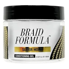 EBIN NEW YORK Braid Formula Conditioning Gel, Super Hold, 3.53 Oz No Residue