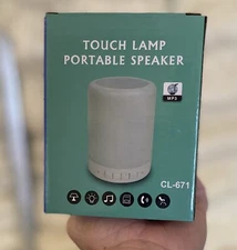 Smart Touch Night Light Bluetooth Speaker Wireless  Control Table Lamp