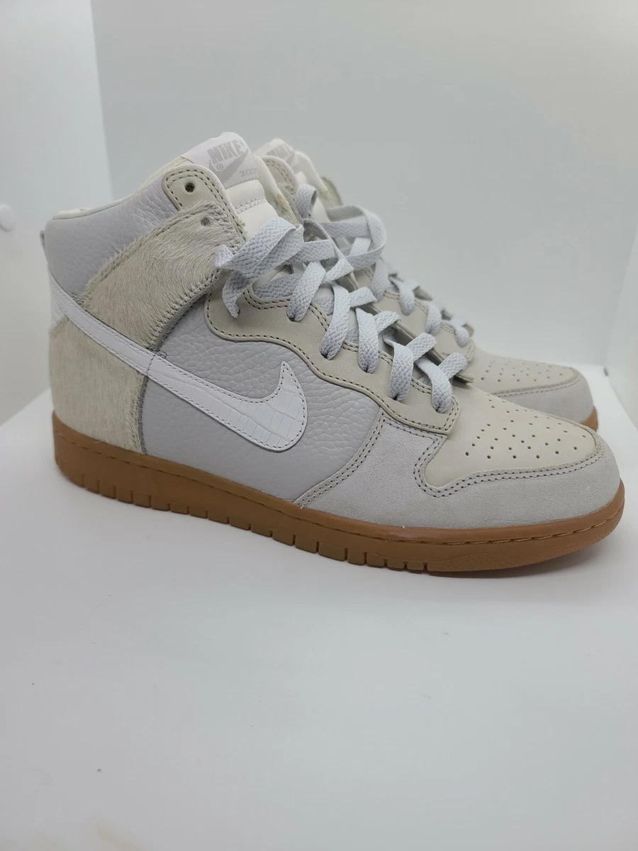 NEUF Nike Sb Dunk High Pro premium gris gomme blanc homme TAILLE 9 CHANTILLON