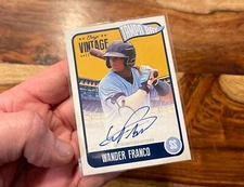 WANDER FRONCO 2020 ONYX VINTAGE BLUE INK AUTOGRAPH #EAWF /275 - EL PATRON