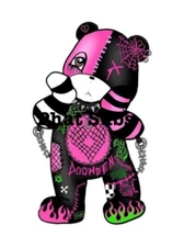 Sublimation Print Grunge Bear Ready To Press Heat Transfer