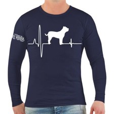Longsleeve Dogo Canario Herzschlag Presa kanarische Dogge Welpe Züchter Geschenk
