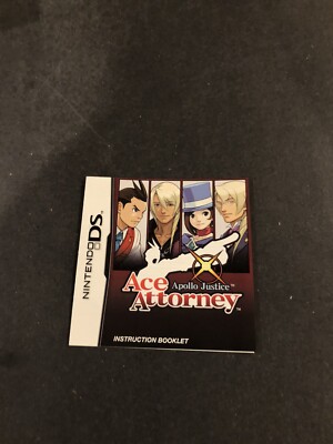 ace attorney apollo justice ds Manual Insert OnlyInsert Only
