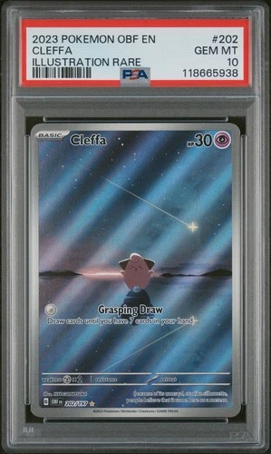Cleffa 202/197 SV03: Obsidian Flames Holo Gem Mint PSA 10