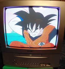 Y2K Toshiba MD13P1 13" CRT TV DVD Combo Retro Gaming W/ Remote Tested Works