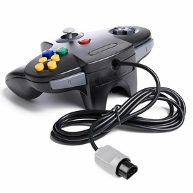 Black N64 Wired Classic N64 Controller Gamepad Remote Joystick for N64 System US