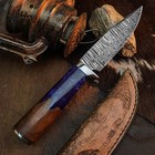 9.0 inch D2 Tactical Knife Half Tang Resin Handle Fixed Blade Leather Sheath — photo 7