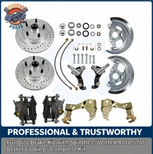 Front Spindle & Disc Brake Kit For 1964-72 Chevelle 1967-69 Camaro 1968-74 Nova
