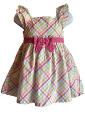 18-24 mo girls GYMBOREE 2012 Baby Seahorse Line Pastel Gingham Check Sundress
