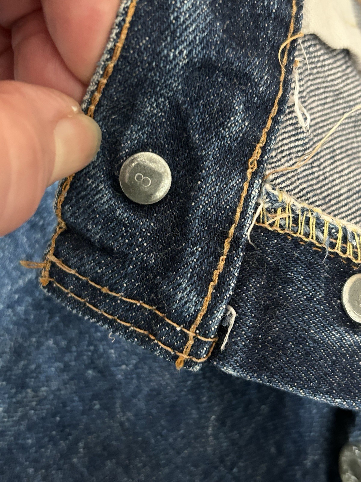 Vintage 60s 70s Big E Levi's 501 Jeans Red Line Selvedge 30x34 (28x30) thumbnail 4