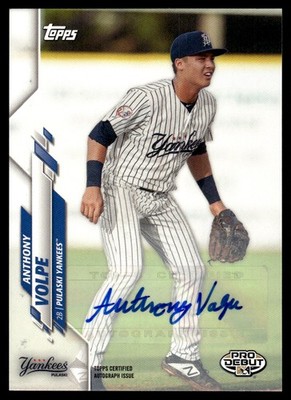 2020 Topps Pro Debut Autographs Anthony Volpe Auto Pulaski Yankees #PD-102