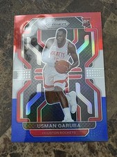 2021-22 PANINI PRIZM RED/WHITE/BLUE PRIZM USMAN GARUBA RC HOUSTON ROCKETS #321
