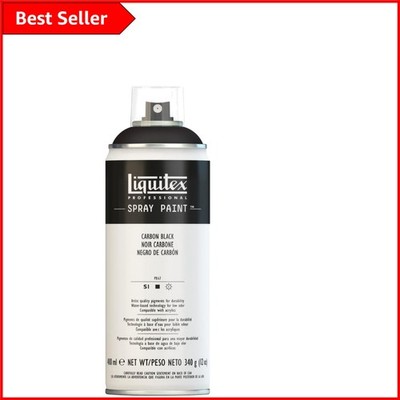 400 ml wasserfeste matte Acryl-Sprühfarbe in Carbon Black - schnelltrocknend