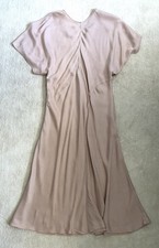 & Other Stories Blush Light Pink Midi Dress L