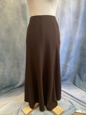 Vtg 90s Y2K East 5th Brown Maxi Skirt 8 Paneled A-Line Whimsigoth Grunge Minimal