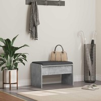 Flurbank Mit Kissen Beton Grau 63 X 38 X 40 Cm