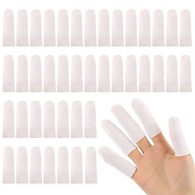 Dedales de algodón con funda protectora transpirable para las puntas los dedos
