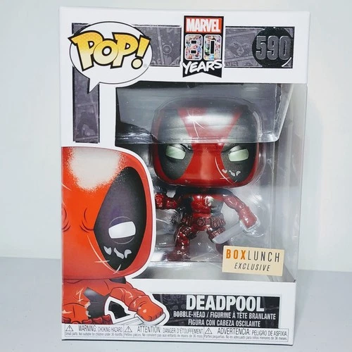 Funko Pop: Marvel 80 Years - Deadpool (Metallic) #590 Box Lunch Exclusive