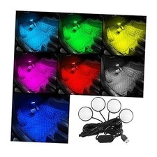 Car Interior LED Lights, Automotive Ambient Neon Light Kit with RGB Colorful