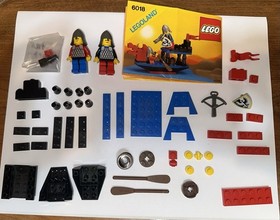 Lego 6018 Castle Black Knights Battle Dragon Complete instructions 1990 TITA 💯%