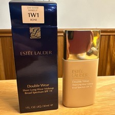 ESTEE LAUDER Double Sheer Long-Wear Foundation, SPF 19, 1 oz 1W1 BONE BNIB