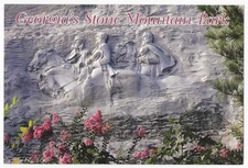 Georgia's Stone Mountain Park Postcard Memorial Carving