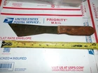 OLD WOODEN HANDLE KNIFE UNUSUAL SHAPED HANDLE