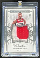 2024-25 Panini Flawless Star Swatches #17 Alexandre Sarr RC /25