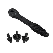 Ratcheting Drill Chuck Key Set 2-in-1 Universal Wrench Spanner with 3 Sockets