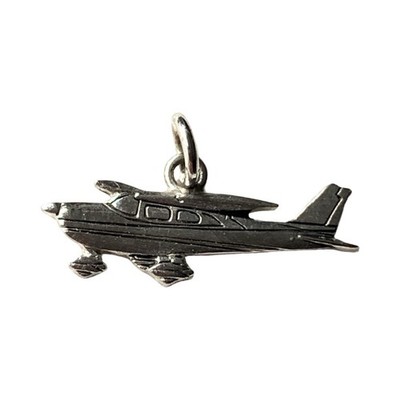Vintage Anson Sterling Silver Cessna Aircraft Charm 