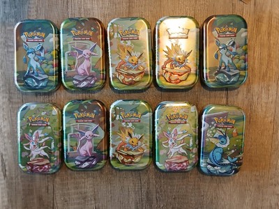 Pokemon Prismatische Entwicklungen 10x Mini Tin Box Deutsch NEU OVP Sealed Tins