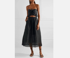 Zimmermann Iris Picnic Black Midi Dress - Size 2 Medium