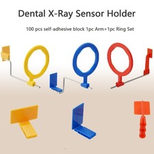 Dental X-Ray Sensor Holder 100 pcs self-adhesive block 1pc Arm 1pc Ring Set