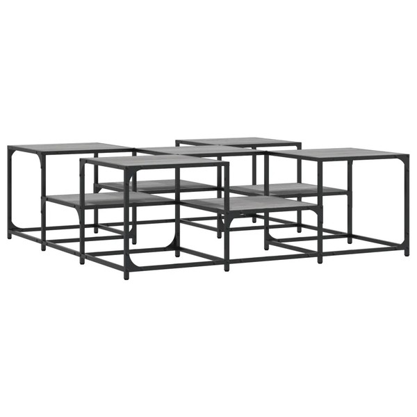 Couchtisch Grau Sonoma 121X121X40 Cm Holzwerkstoff-image