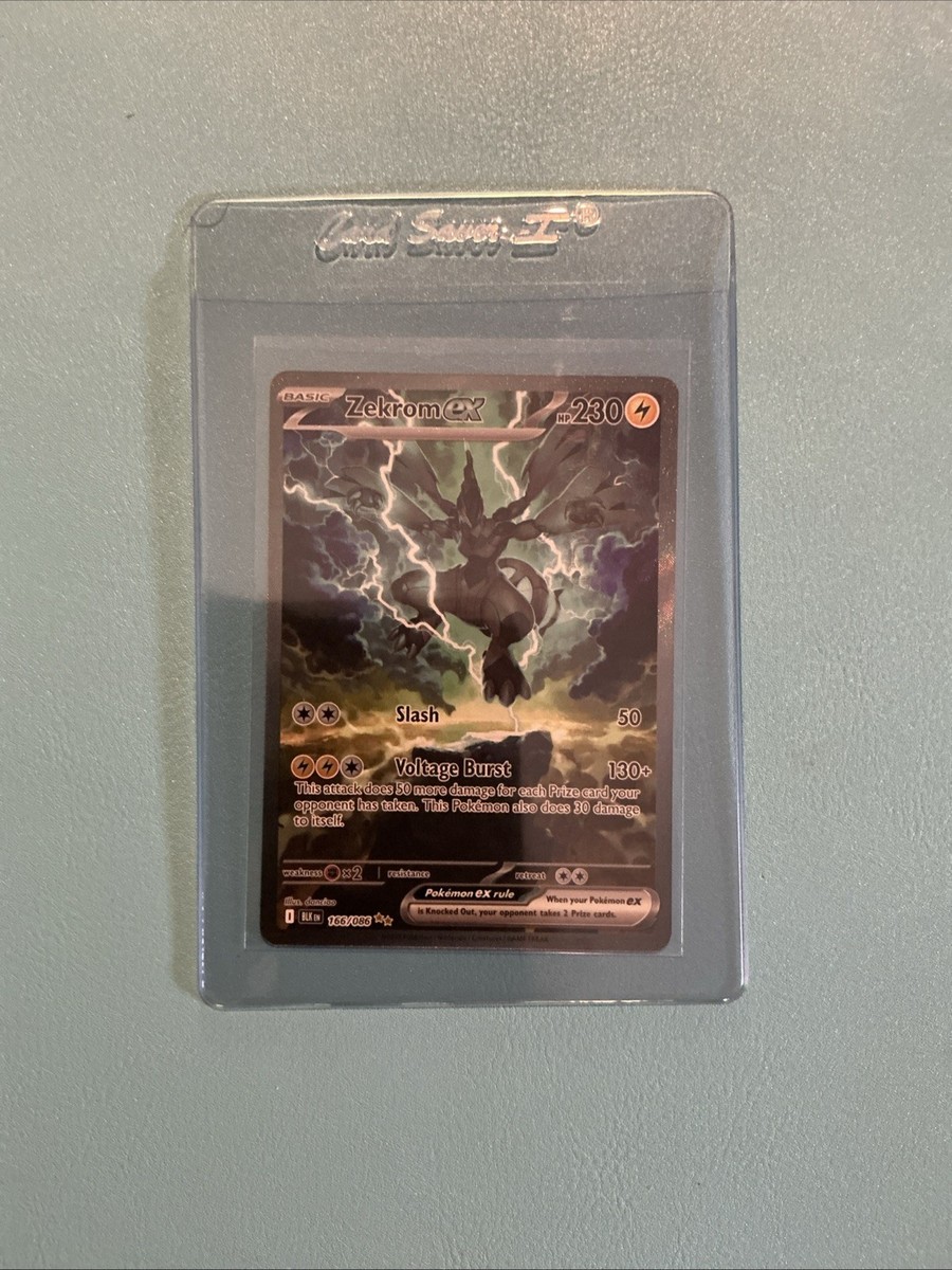 Pokemon TCG - Zekrom ex 166/086 Sv: Black Bolt Holo NM Grading