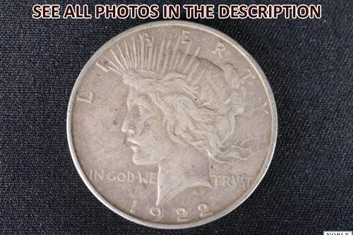 NobleSpirit Desirable 1922 Silver Peace Dollar XF Extremely Fine