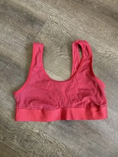 Auden Unlined Scoop Neck Bralette Red Size Small